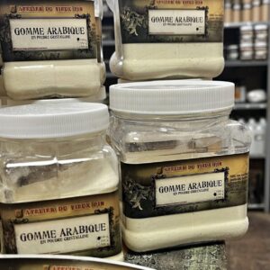Gomme arabique en poudre (médium à craquelure)