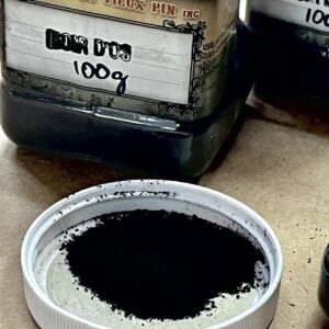 Pigment noir d'os en poudre