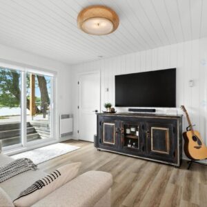 Buffet bas trois sections (meuble télé)