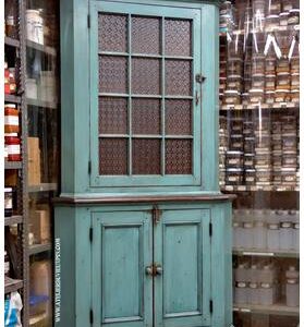 Encoignure deux corps en pin