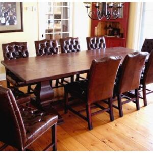 Table de cuisine avec pieds à balustre