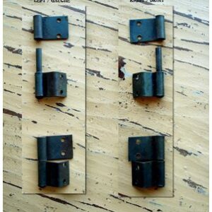 Charnière à gond en fer forgé avec porte sur le corps