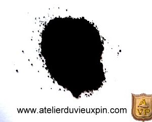 Pigment noir d'os en poudre