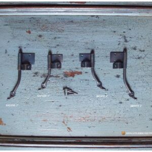 Queue-de-rat en fer forgé de 4 '' ou 5 '' avec porte sur le corps