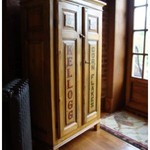 Armoire en pin deux portes de 60 ''