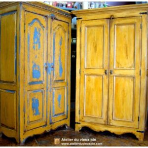 Armoire sur mesure en pin de 72''