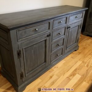 Commode trois sections 38''